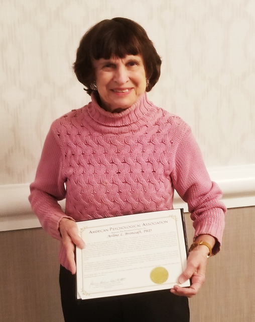 Arline L. Bronzaft, PhD, awarded APA’s 2018 Presidential Citation