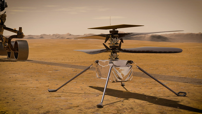 Mars has its first helicopter visit