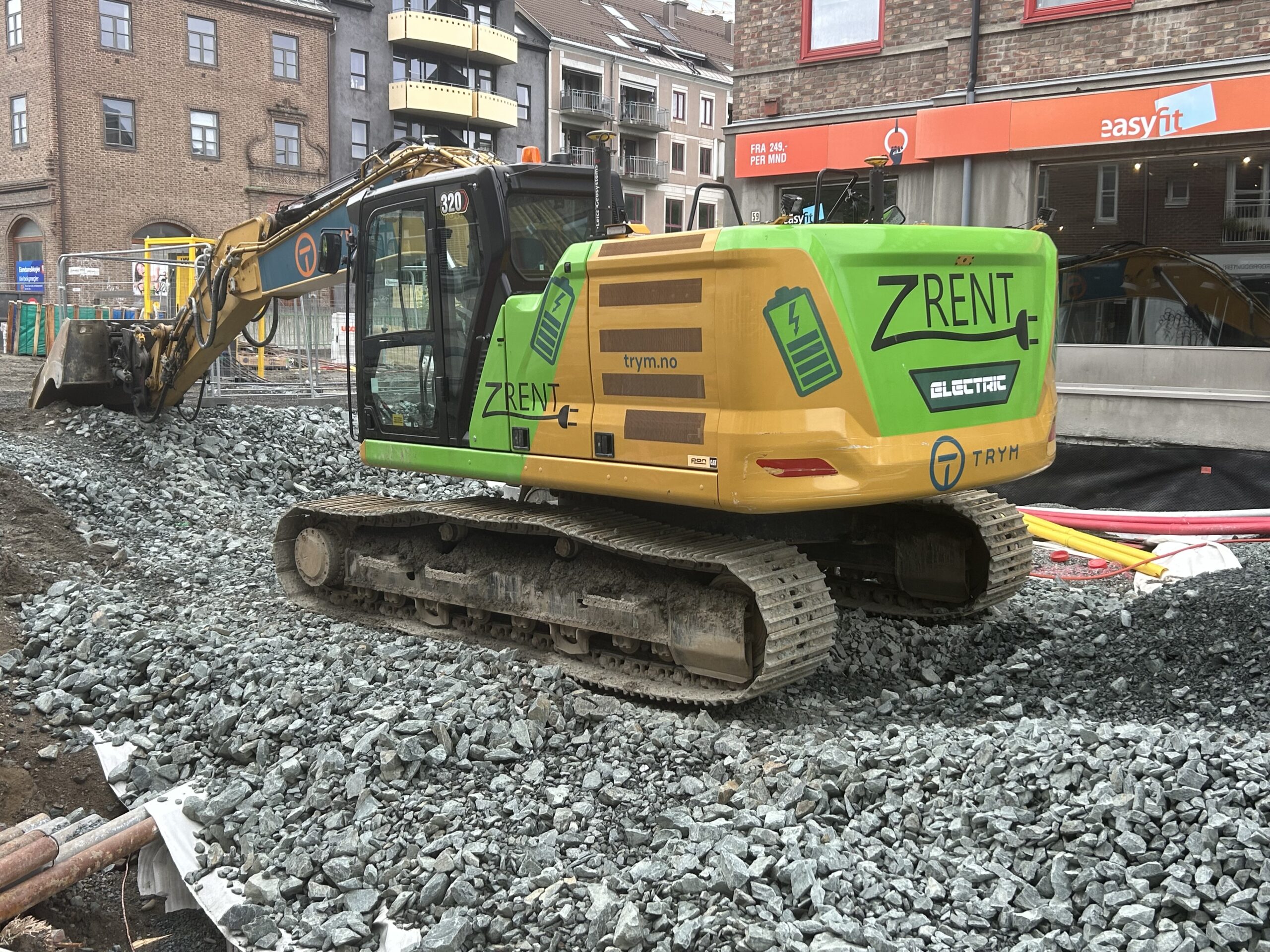 A clean, green, serene construction machine?
