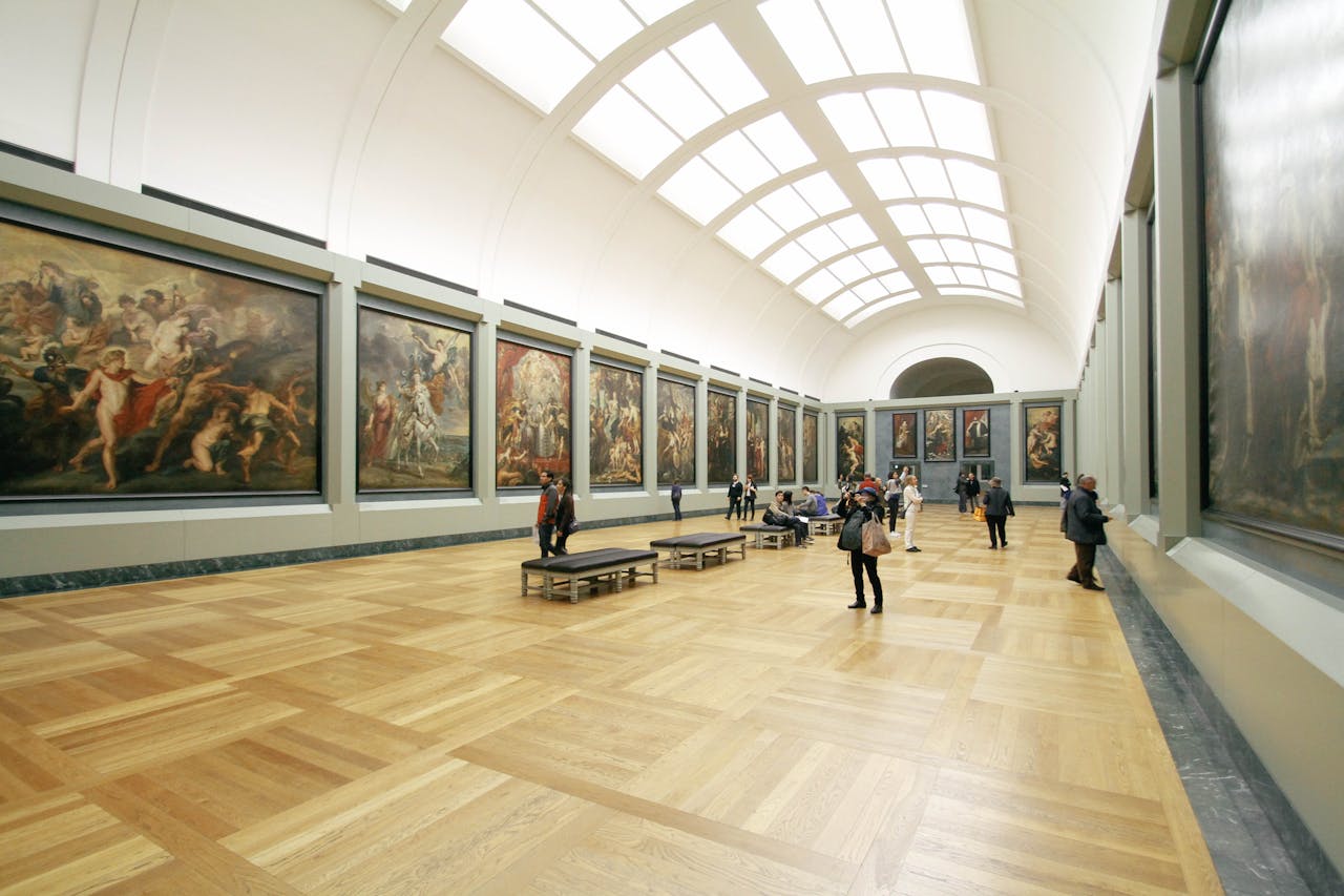 Why are we expected to be quiet in an art gallery?